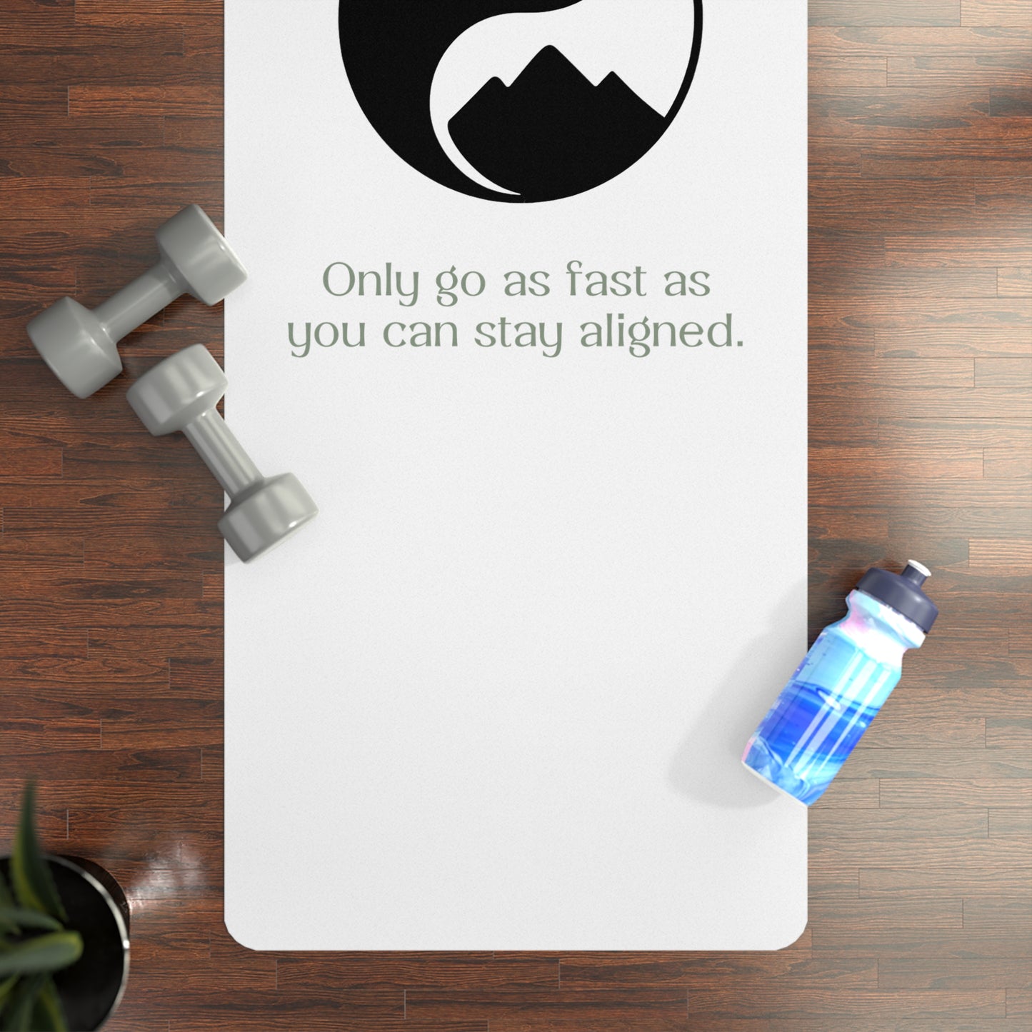 Eco-Friendly Rubber Yoga Mat with Yin Yang Design | Perfect for Home Practice, Gifts, Meditation, Relaxation, Fitness