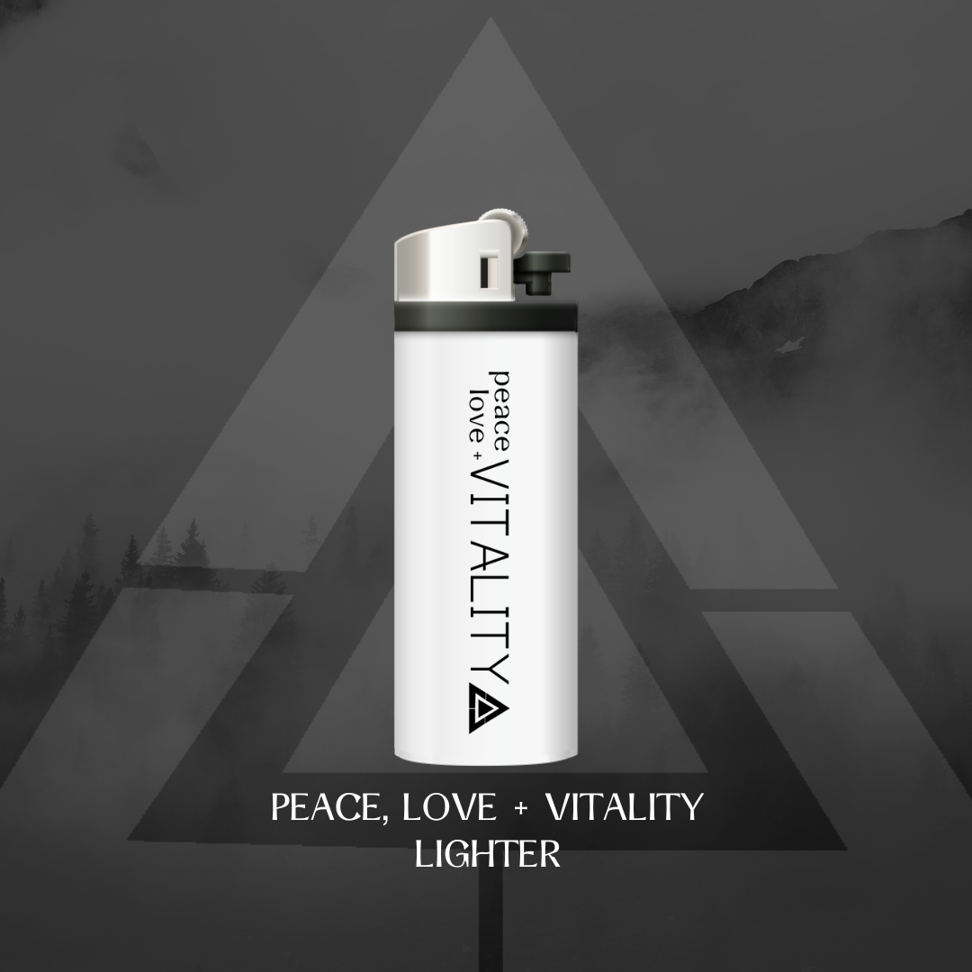 Peace, Love + Vitality Lighter